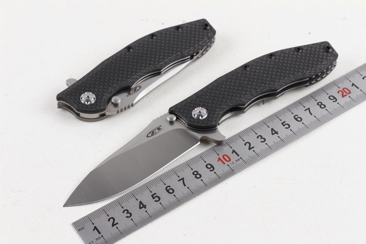 ZT0562CF CPM 20CV  Zero Tolerance Titanium handle folding knife UD405179